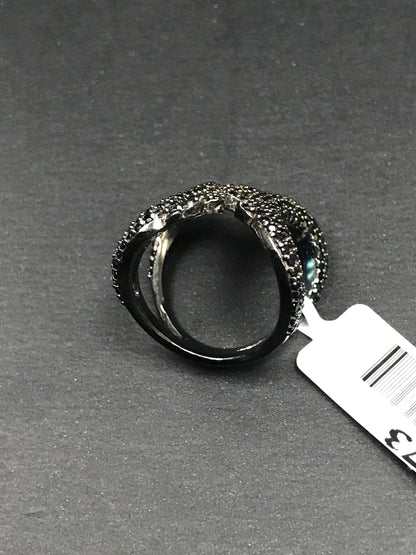 Jaws Black Spinel Ring