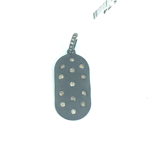 Rectangular  Diamond Pendants