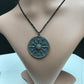 Round Shape Silver Pave Diamond Pendant .925 Oxidized Sterling Silver Diamond Pendant, Genuine handmade pave diamond Pendant Size 40 MM
