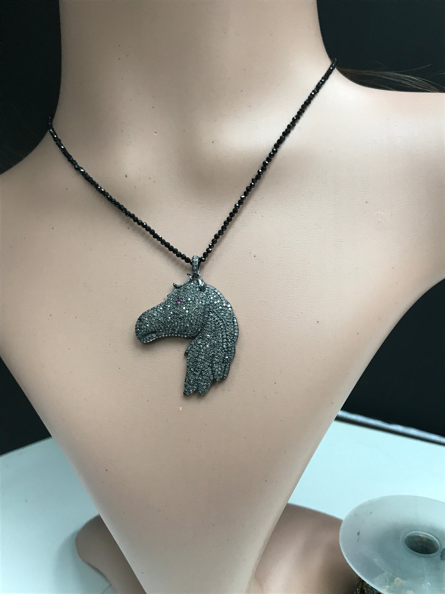Horse Head Diamond Pendant