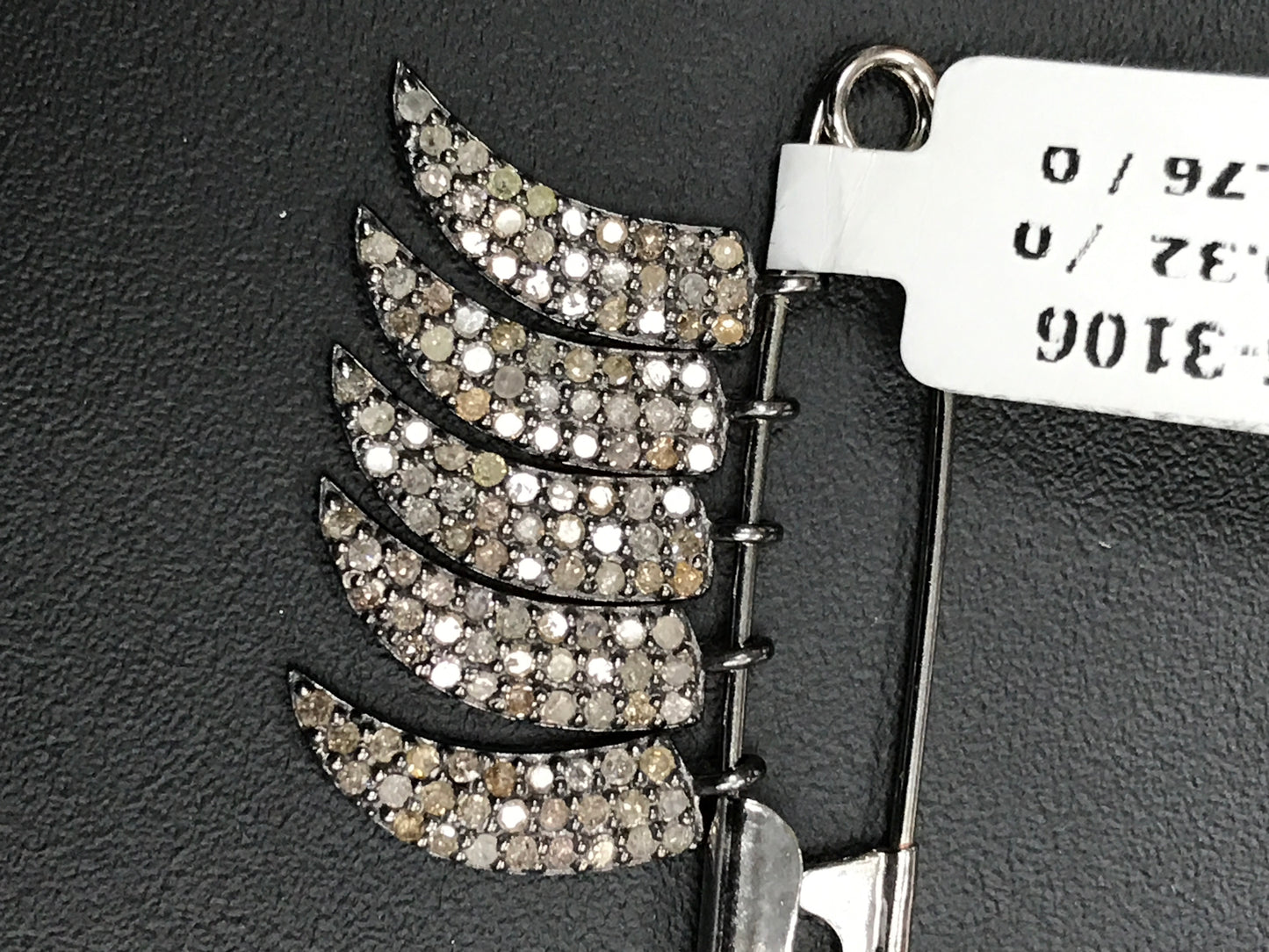 HORN SHAPE DIAMOND PENDANTS CHARMS