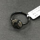 Diamond and Silver Black Rhodium Finish Ring