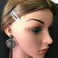 Diamond and Silver Black Rhodium Finish Earrings