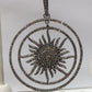 Sun Burst Diamond Charm .925 Oxidized Sterling Silver Diamond Charm, Genuine handmade pave diamond Charm Size Approx 1.52"(38 MM)