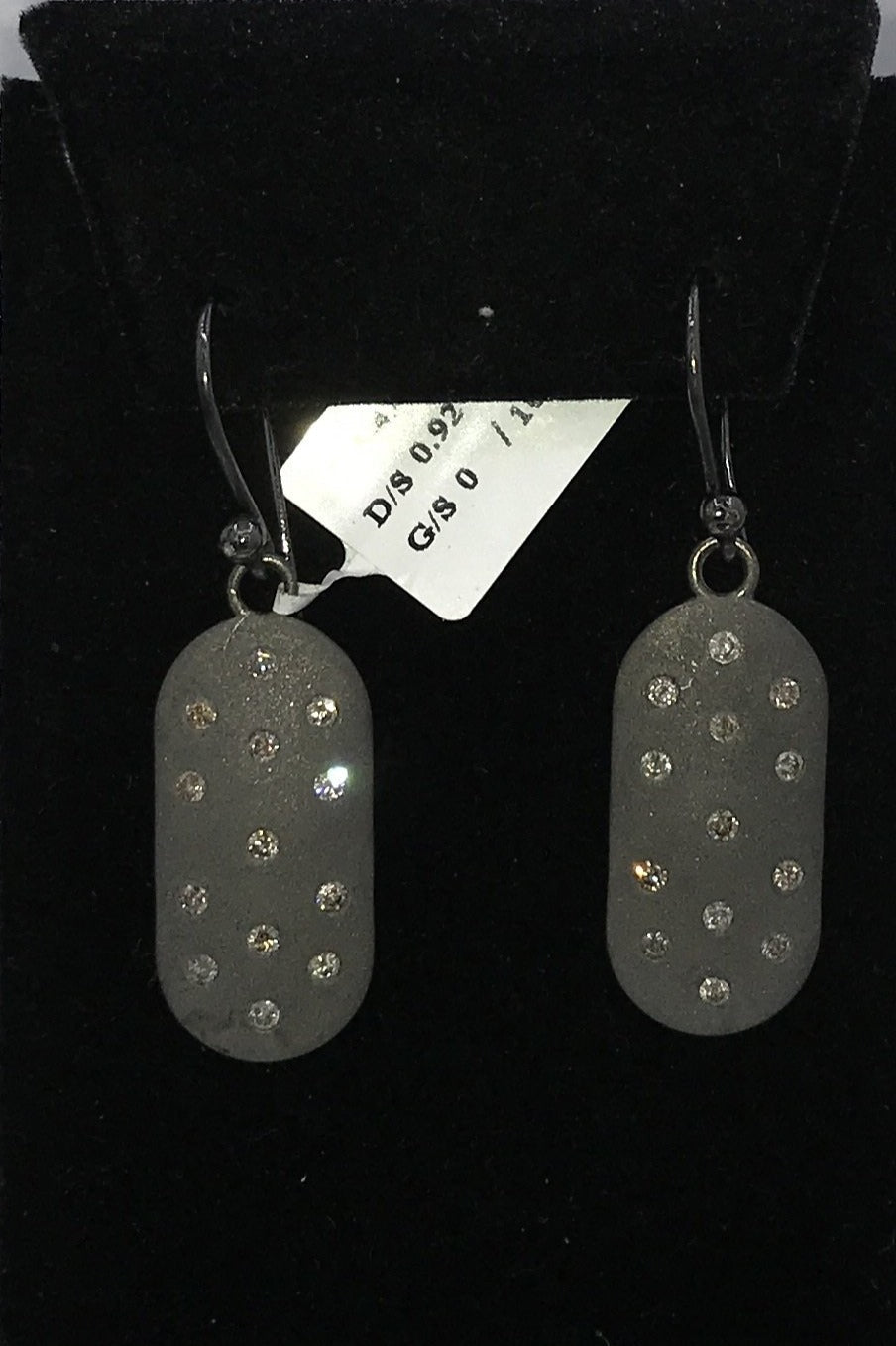 Rectangle Shape Diamond Earring