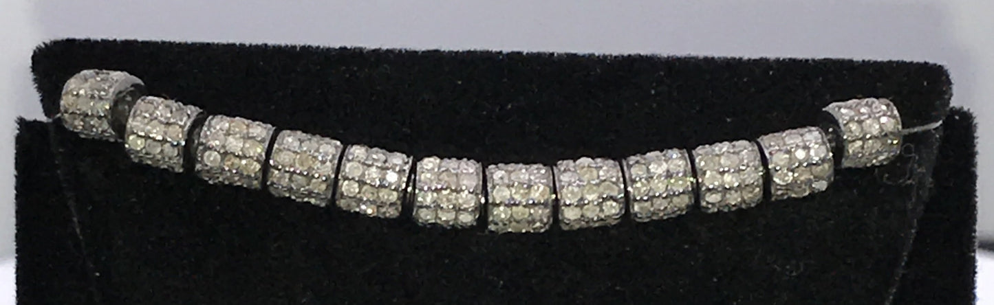 Spacer Pave Diamond Beads