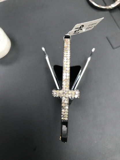 Cross Diamond Silver Bracelet .925 Oxidized Sterling Silver Diamond Bracelet, Genuine handmade pave diamond Bracelet.