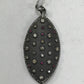 Marquise Diamond Charm .925 Oxidized Sterling Silver Diamond Charms
