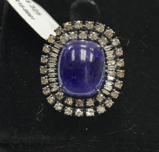 Tanzanite and Diamond Ring
