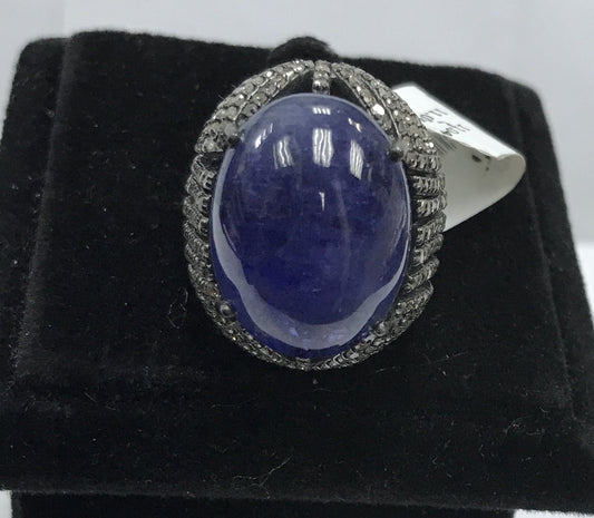 Diamond Tanzanite ring