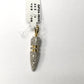 14K Solid Gold Ammunition Diamond Pendants. Genuine handmade pave diamond Pendant.