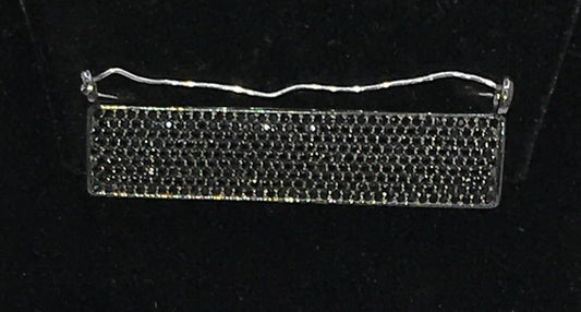 Rectangle Shape Black Spinel Pendant