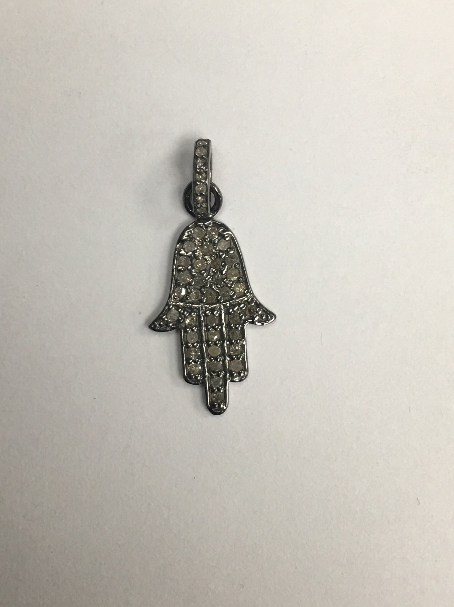 Hamsa Hand Diamond Charm