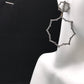 Diamond Silver Earring .925 Oxidized Sterling Silver Diamond Earring, Genuine handmade pave diamond Earring Size 2.40"(41 x 60 MM )