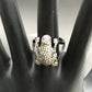 Diamond Frog with Ruby Red Eyes Diamond Ring, Pave Diamond Ring, Pave Double Frog with Ruby Red Eyes Ring, Approx 21 x 13mm