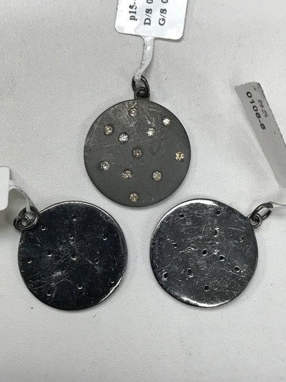 Circular Shape Diamond Pendants & Charms