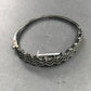 Diamond and Silver Black Rhodium Finish Bracelets
