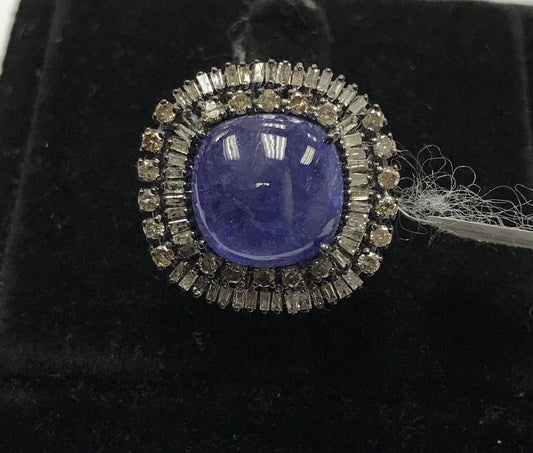 Tanzanite and Diamond Ring