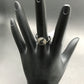 Diamond and Silver Black Rhodium Finish Ring