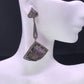 Diamond and Tourmaline Carved Earrings,