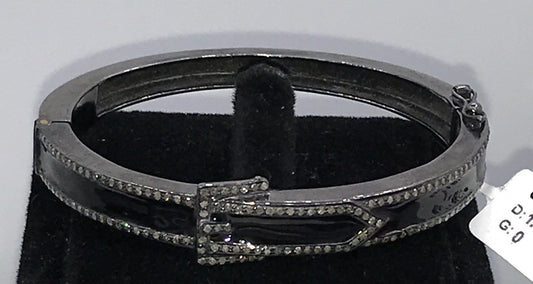 Diamond Enamel Belt Shape Bracelet