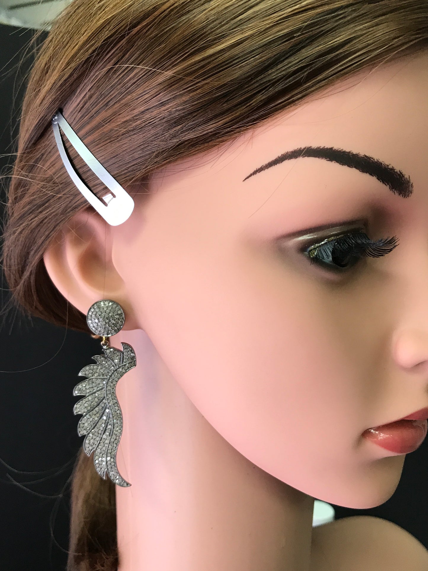 Angel Wing Diamond Earrings,