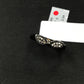 Diamond and Silver Black Rhodium Finish Ring