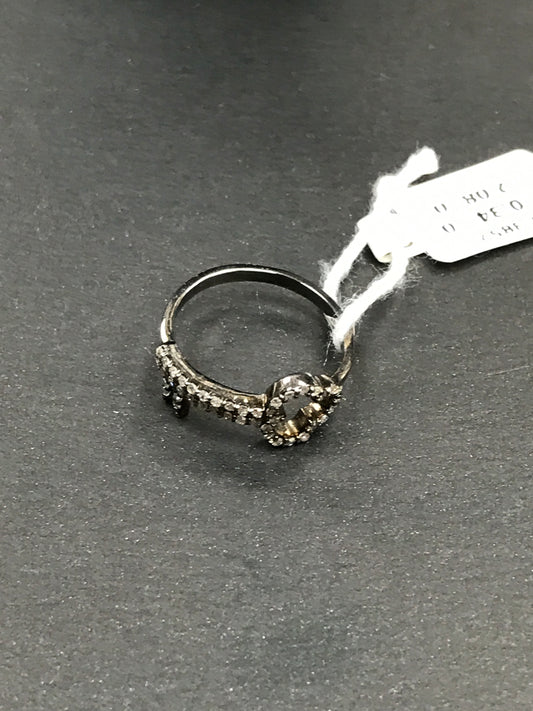 Key Shape Diamond Ring