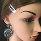 MOONSTONE AND DIAMOND EARRING