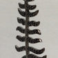 Leaf Black Spinel Charm