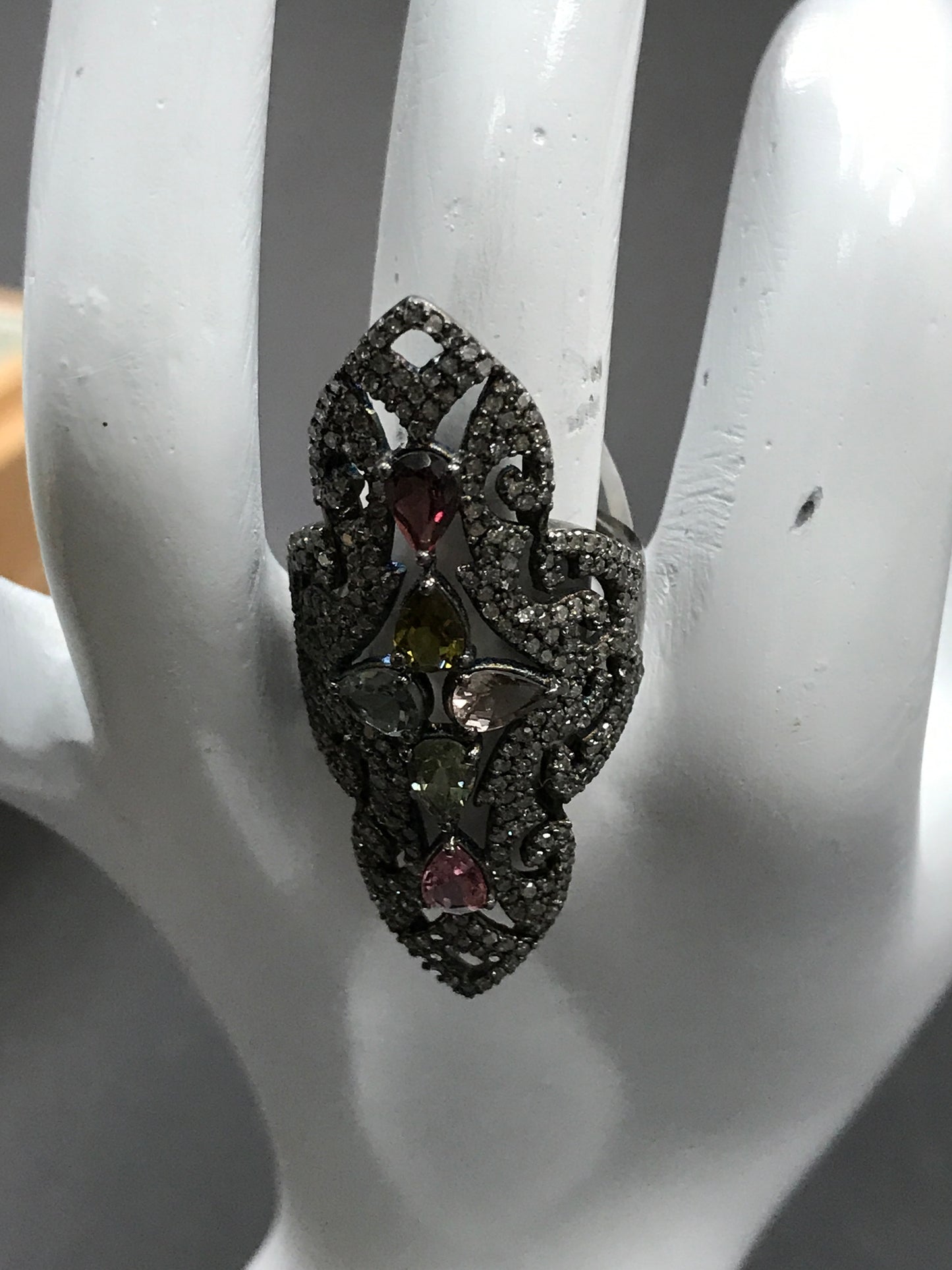 DIAMOND AND Multi TOURMALINE RINGS