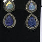 Opal and Tanzanite Earring with Diamonds
