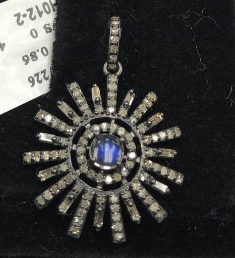 Sunburst Diamond Pendant