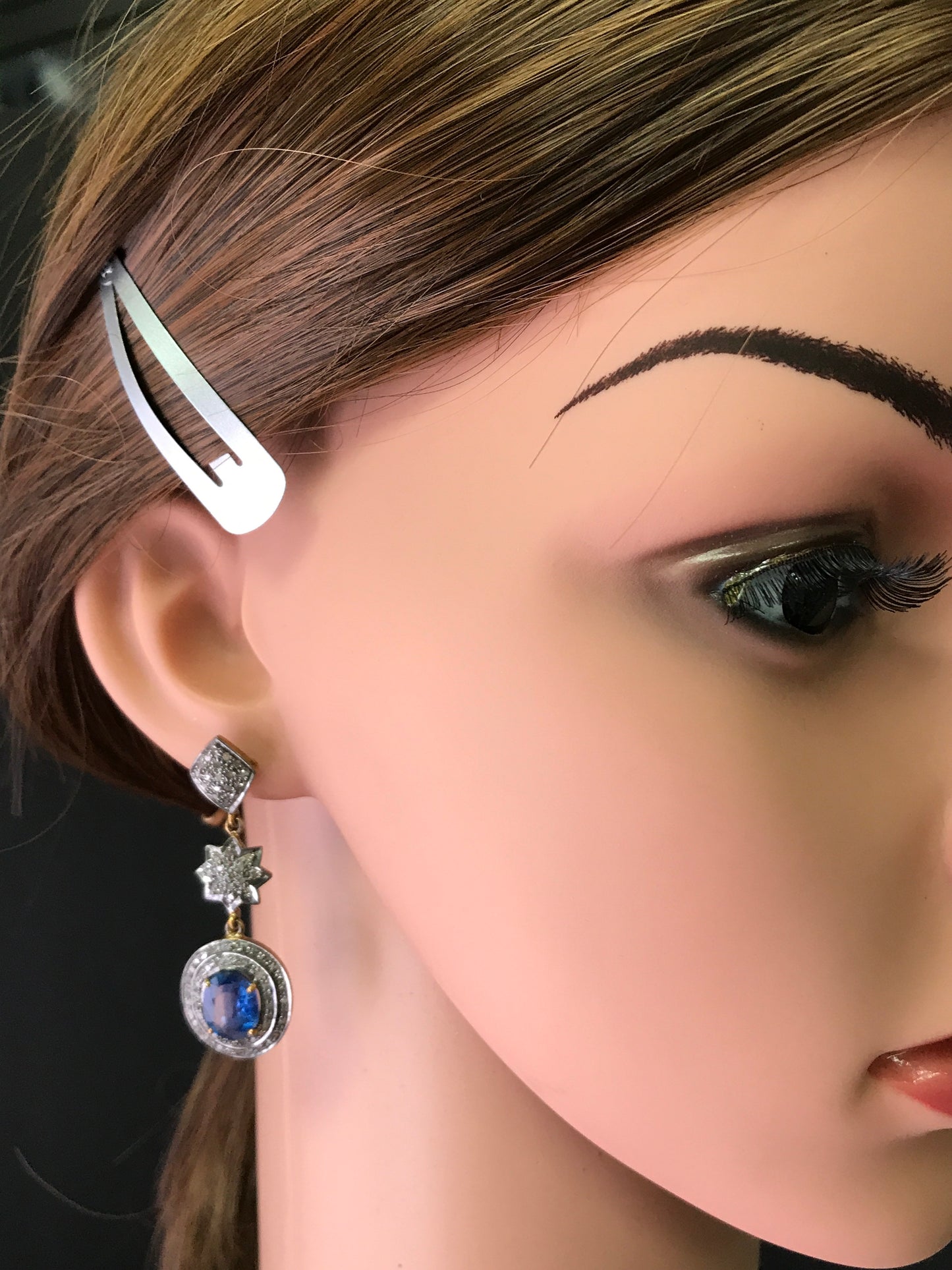 Kynite and Diamond Earrings