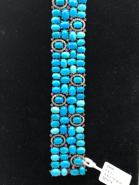 Turquoise Diamond Designer Bracelet