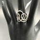 Pave Diamond Ring .925 Oxidized Sterling Silver Diamond Ring, Genuine handmade pave diamond Ring Size Approx 1.0"(25 x 20 mm)