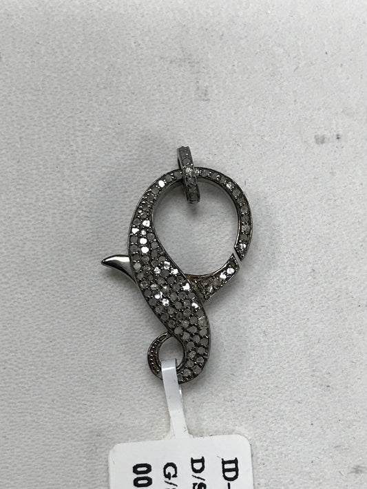 S-Shape Diamond Clasps Pendants & Charms