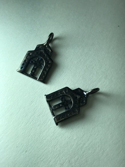 Church Gate with Cross Diamond Charm
