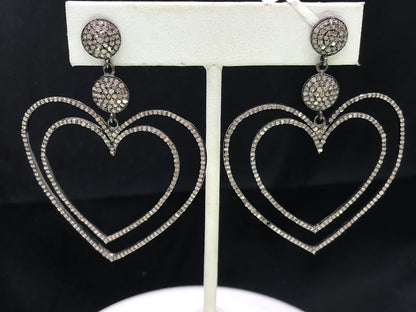 Heart Diamond Earring