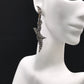 Diamond and Silver Black Rhodium Finish Earring