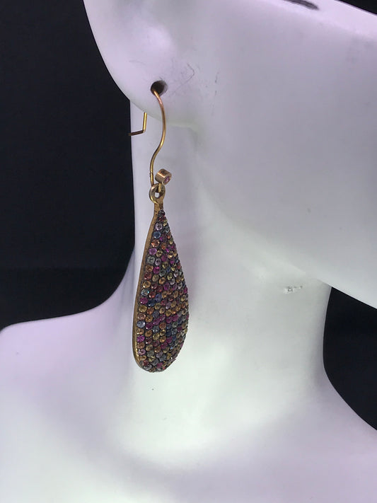 Multi Sapphire Earrings,