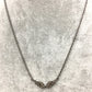 Angel Wing Pave Diamond Necklace with Silver Chain