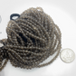 Smoky Quartzs Round Beads Facetted 3-4mm
