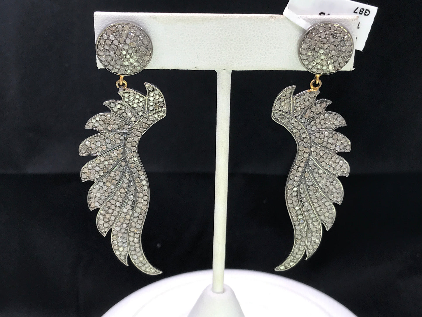 Angel Wing Diamond Earrings,