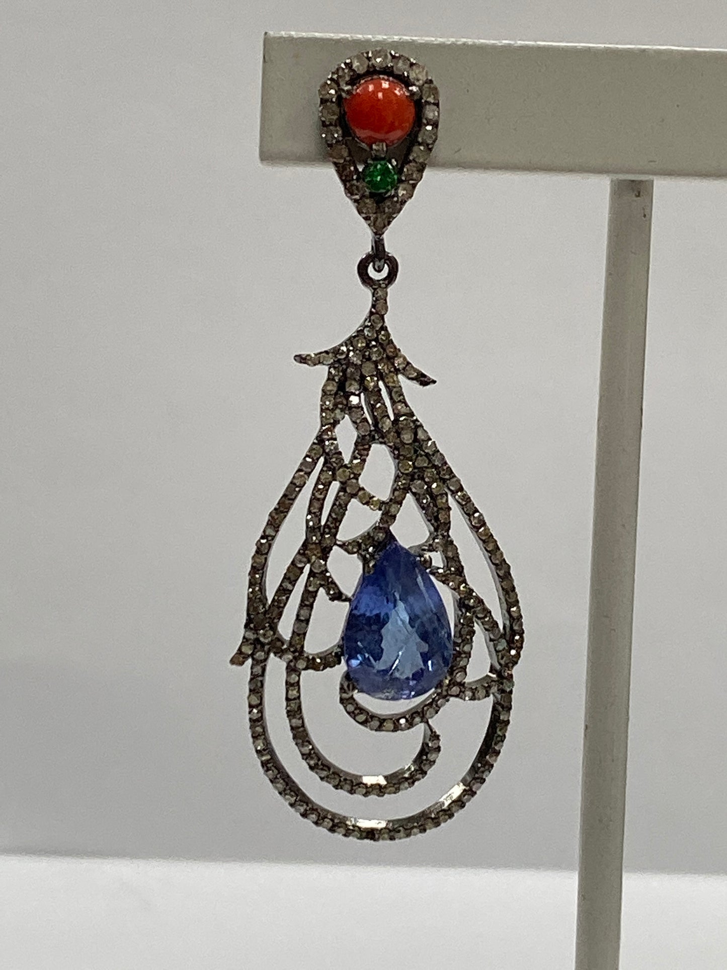 Tanzanite Diamond Earring