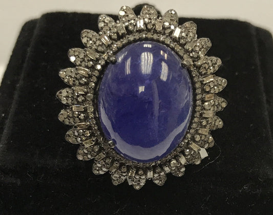 Tanzanite and Diamond Ring