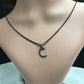 Moon Diamond Charm .925 Oxidized Sterling Silver Diamond Charms, Genuine handmade pave diamond Charm Size Approx 0.88"(12 x 22 MM)