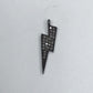 Pave Diamond Pendant, Pave Lighting Bolt Pendant,Diamond Lighting Bolt Charm,0.90''(8 x 22 mm)