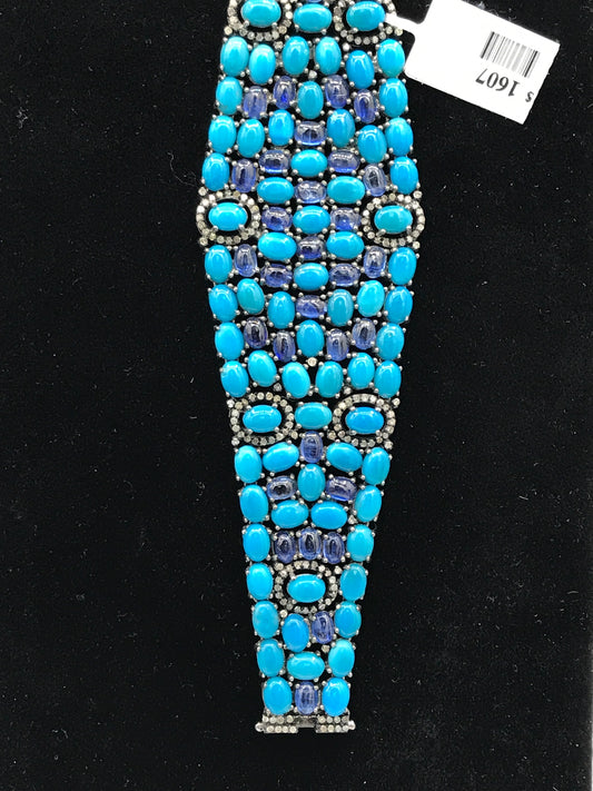Turquoise Designer Diamond Bracelet