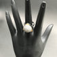 Ball Pave Diamond Ring .925 Oxidized Sterling Silver Diamond Ring, Genuine handmade pave diamond Ring Size Approx 0.80"(20 MM)